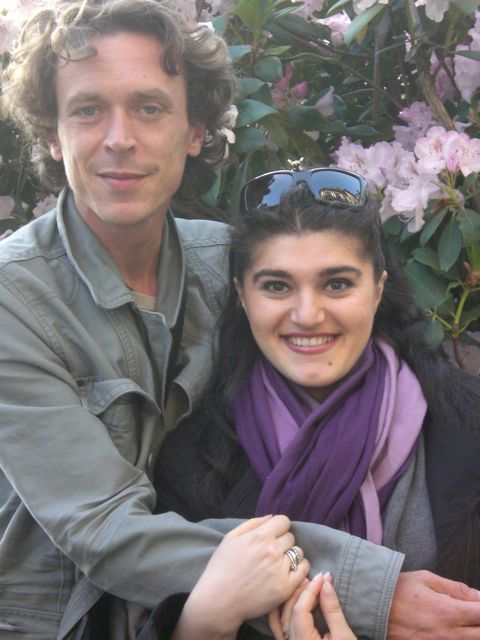 Anna Kasyan with Clovis Bonnaud in Rouen, May 2009